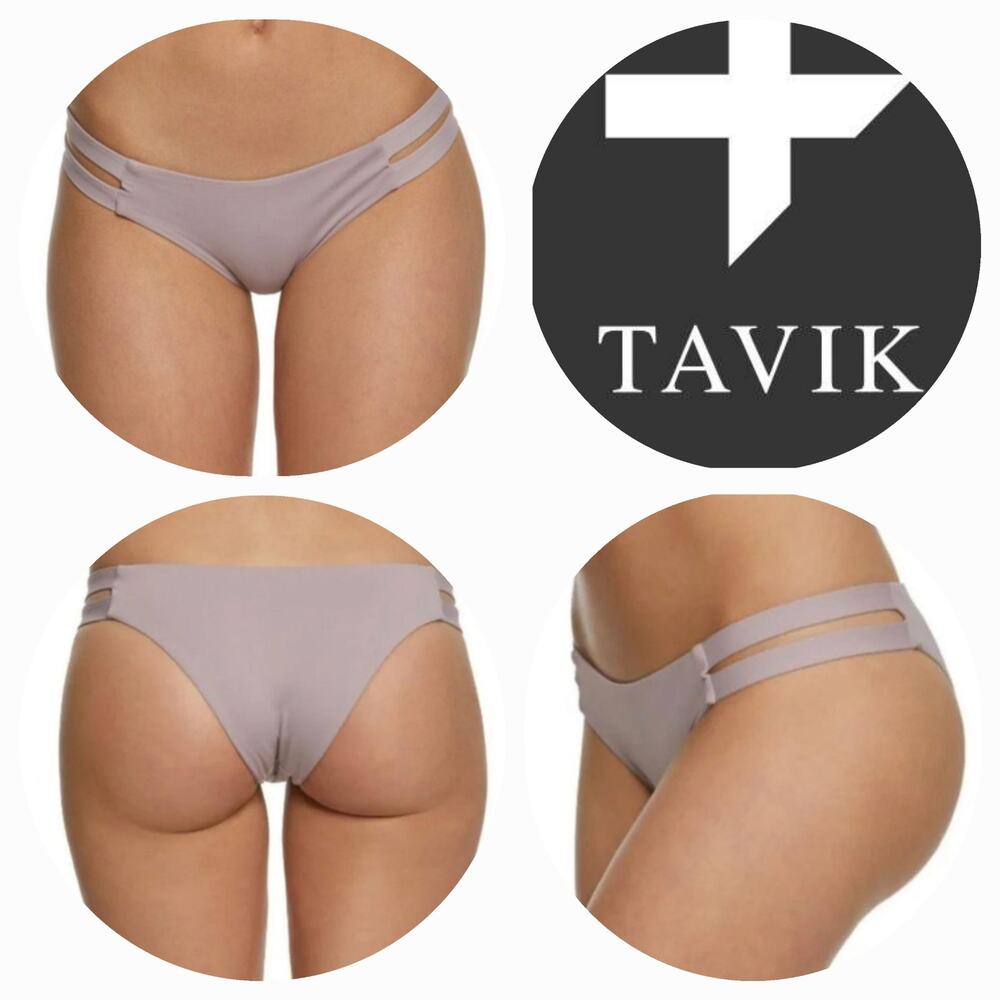 NWT Tavik Chloe Hipster Low Rise Bikini Swim Bottom Sz.‎ L [10] Deauville Mauve